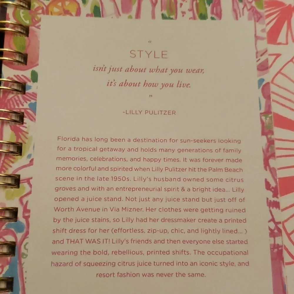 Lilly Pulitzer stickers jan dec